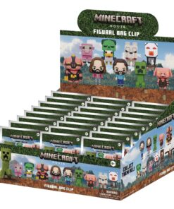 Minecraft 3d Pvc Bag Clips Series 1  Con Figure Int.