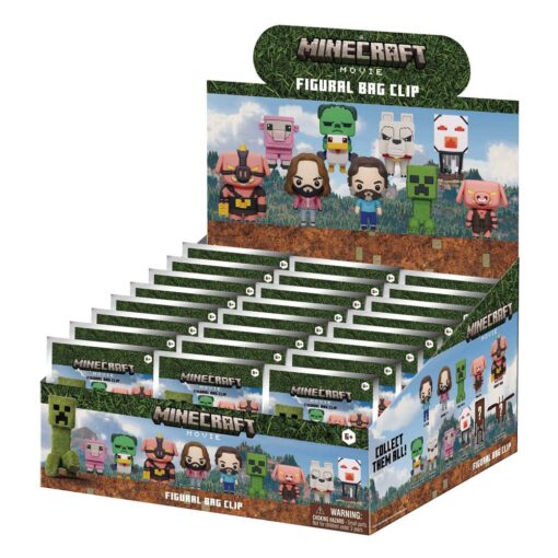 Minecraft 3d Pvc Bag Clips Series 1  Con Figure Int.