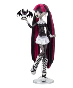 Monster High Reel Drama Bambola Draculaura In Black E White Mattel