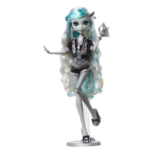Monster High Reel Drama Bambola Lagoona Blue In Black E White Mattel