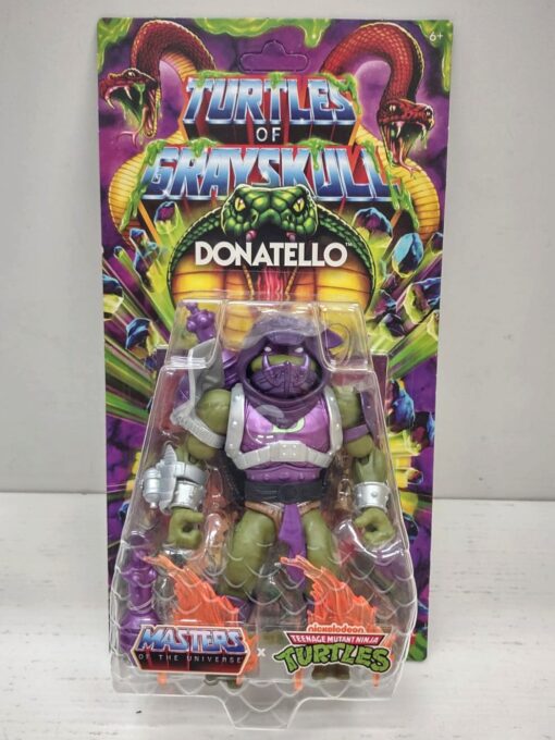 Motu X Tmnt: Turtles Of Grayskull Action Figura Donatello 14 Cm Mattel (Spedito in 24 ore)
