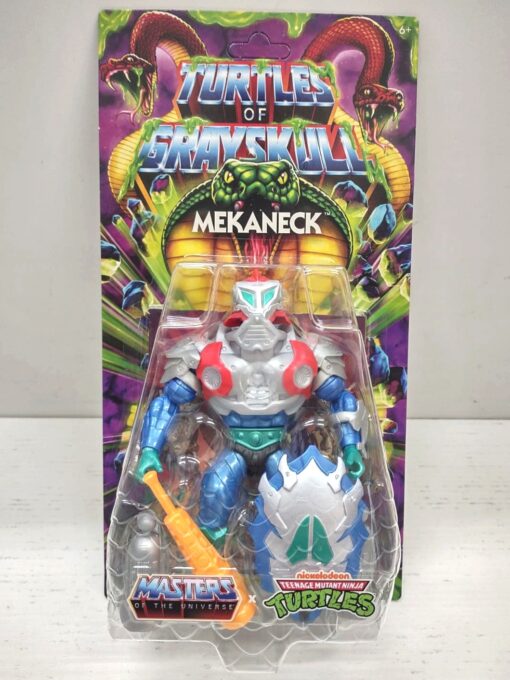 Motu X Tmnt: Turtles Of Grayskull Action Figura Mekaneck 14 Cm Mattel (Spedito in 24 ore)