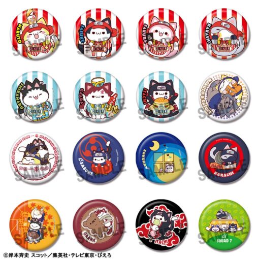 Naruto Mega Cat Project Nyaruto! Enamel Spilla 5 Cm  Megahouse