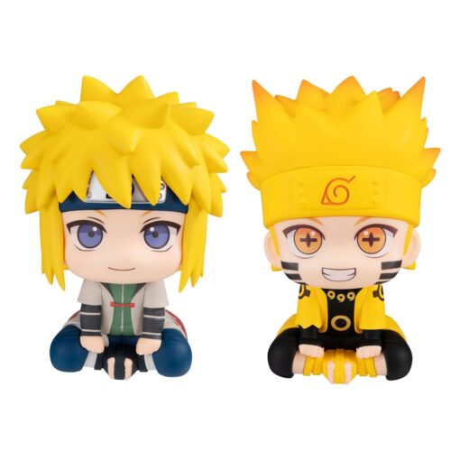 Naruto Shippuden Look Up Pvc Statua Naruto Uzumaki Six Paths Sage Mode & Minato Namikaze 11 Cm (with Regalo) Megahouse