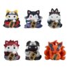 Naruto Shippuden Mega Cat Project Nyaruto! Trading Figures Fortune Cats Naruto Uzumaki & Friends Ver. 7 Cm  Megahouse