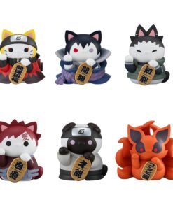 Naruto Shippuden Mega Cat Project Nyaruto! Trading Figures Fortune Cats Naruto Uzumaki & Friends Ver. 7 Cm  Megahouse