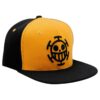 One Piece Cappellino Snapback Nero e Giallo Trafalgar Law Abystyle