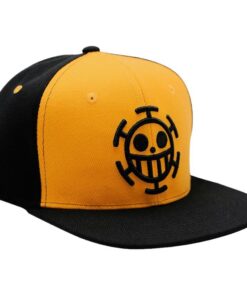One Piece Cappellino Snapback Nero e Giallo Trafalgar Law Abystyle