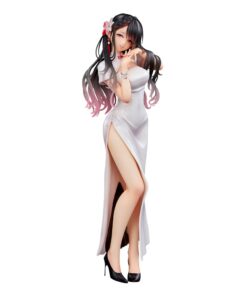 Original Illustration Pvc Statua Mai Okuma Illustration Healing-type White Chinese Dress Lady 26 Cm Union Creative