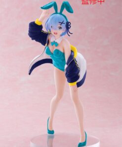 Re:zero Starting Life In Another World Coreful Pvc Statua Rem (jacket Bunny Ver.) Renewal 18 Cm Taito Prize