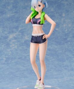 Re:zero Starting Life In Another World Pvc Statua 1/7 Rem Sports Wear 23 Cm Elcoco