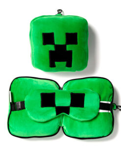 Resteazzz Minecraft Creeper Da Viaggio Cuscino Eye Mask Puckator