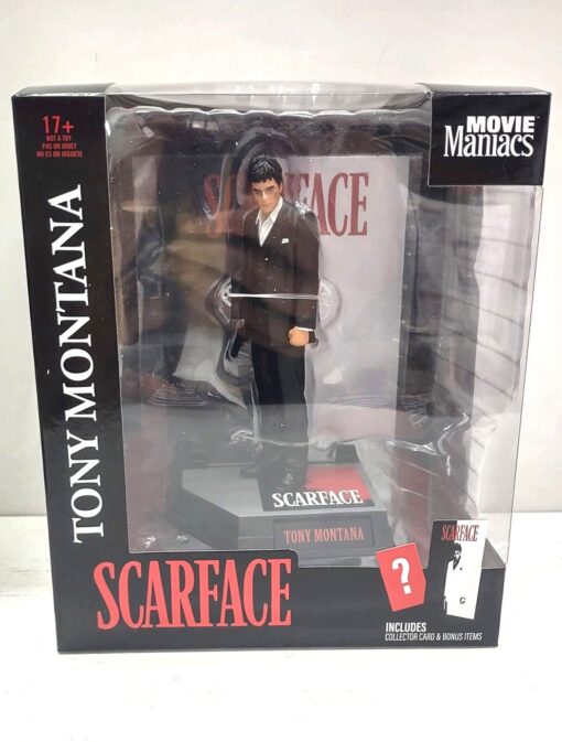 Scarface Movie Maniacs Statua Tony Montana 17 Cm Mcfarlane Toys (Spedito in 24 ore)