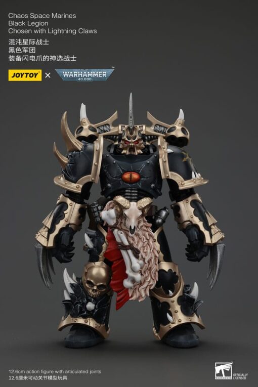 Warhammer 40k Actionfigur Chaos Space Marines Black Legion Chosen Con Fulmineclaws 20 Cm Joy Toy (cn)