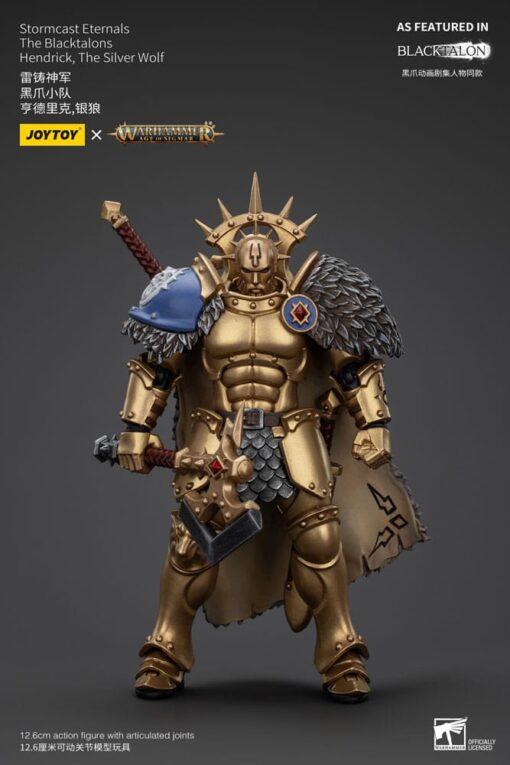 Warhammer Age Of Sigmar Actionfigur Stormcast Eternals The Blacktalons Hendrick The Silver Wolf 20 Cm Joy Toy (CN)