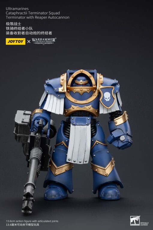 Warhammer The Horus Heresy Action Figura 1/18 Uitramarines Cataphractii Terminator Squad Terminator Con Reaper Autocannon 14 Cm