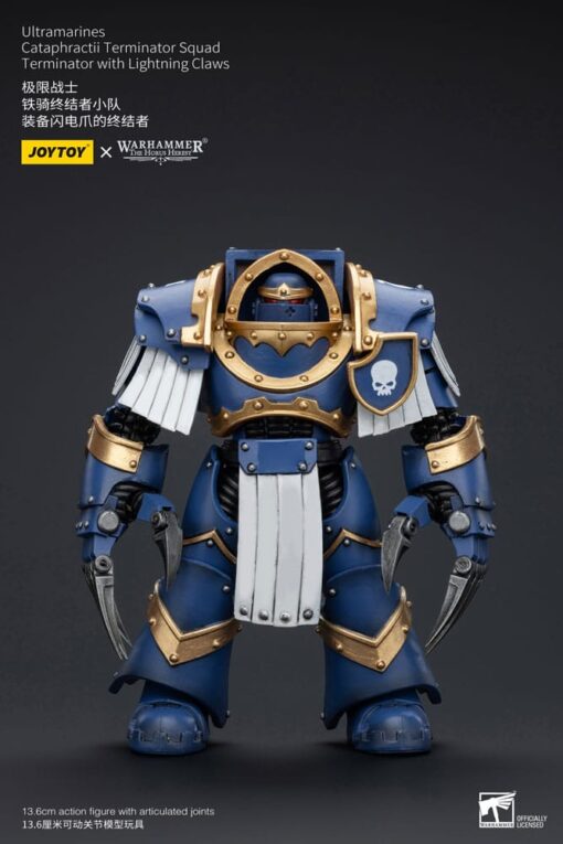 Warhammer The Horus Heresy Action Figura 1/18 Ultramarines Cataphractii Terminator Squad Terminator Con Fulmineclaws 14 Cm