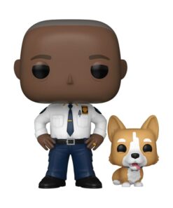 Brooklyn Nine-nine Pop! Tv Vinile Figura Cpt Holt W/dog 9 Cm Funko