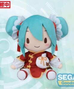 Character Vocal Series 01: Hatsune Miku Fuwa Petit Peluche Figura Hatsune Miku Going Out Series Chinatown Ver. M 22 Cm Sega