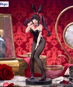 Date A Live V Bicute Bunnies Pvc Statua Kurumi Tokisaki Black Color Ver. 29 Cm Furyu