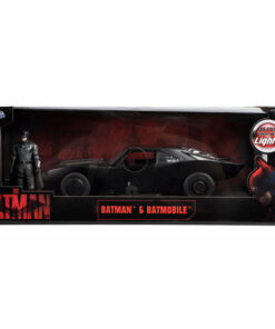 Dc Comics The Batman Batmovil Metal Car + Batman Figura Set Lights Jada Toys