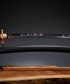 Demon Slayer: Kimetsu No Yaiba Proplica Replica 1/1 Nichirin Sword (Tanjiro Kamado) Kyojuro Rengoku´s Sword Gueard Ver. 88 Cm