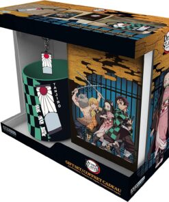 Demon Slayer - Tazza 320ml + Portachiavi + Agenda "tanjiro" Abystyle