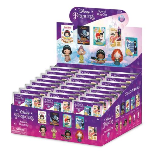 Disney 3d Pvc Bag Clips Ultimate Princess Series 37  Con Figure Int.