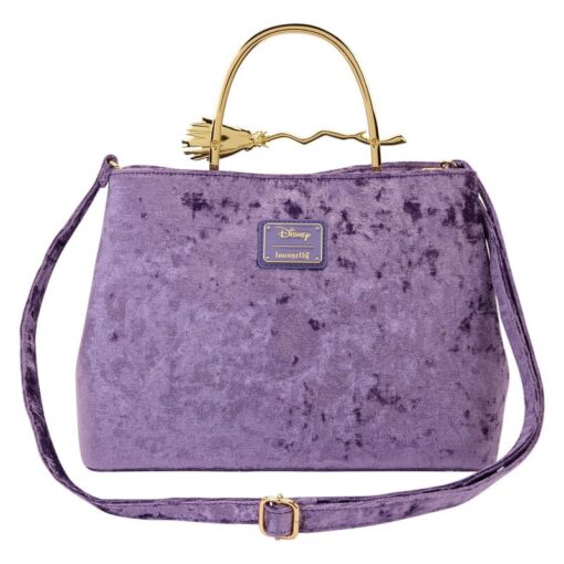 Disney By Loungefly Handbag Hocus Pocus Velvet Broom Handle Loungefly