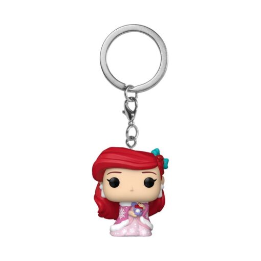 Disney Princess Pop! Vinile Portachiavis 4 Cm Holiday Ariel  Funko