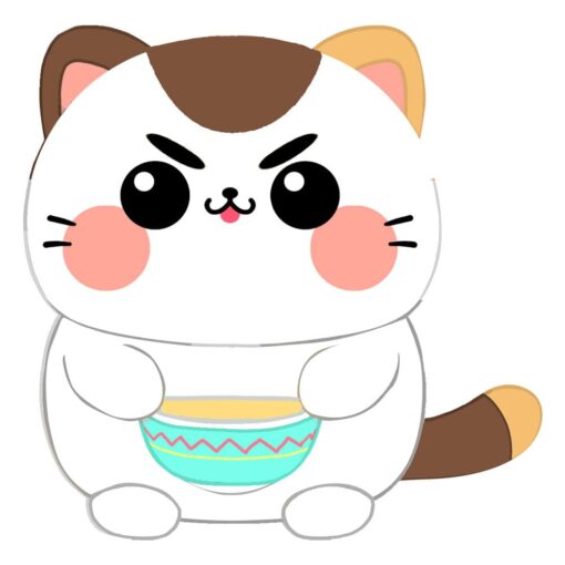 Funny Cat Peluche Figura Cat Con Soup 25 Cm Joy Toy (it)