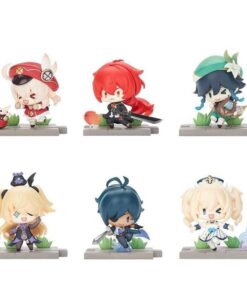 Genshin Impact Battle Scene Series Trading Figura 6-pack Mondstadt Edition 5 Cm Mihoyo