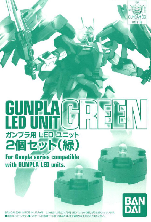 Gundam Master Grade MG Unità Led Model Kit Set Green Bandai