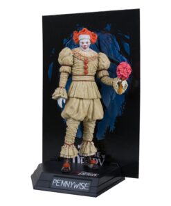 It: Welcome To Derry Movie Maniacs Pvc Statua Pennywise (flashback) (gold Label) 16 Cm Mcfarlane Toys
