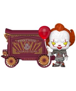 It-welcome To Derry Pop! Town Vinile Figura Pennywise & Wagon 9 Cm Funko
