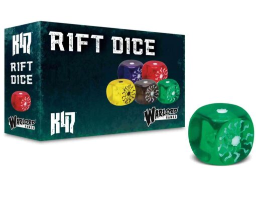 KONFLIKT 47 2025 RIFT DICE GREEN Dadi Warlord Games