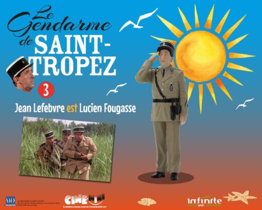 Le Gendarme Dst 3 Lefebvre Est Fougasse Mini Figura Infinite Statua