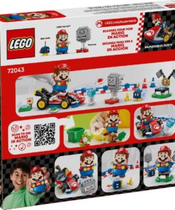 LEGO SUPER MARIO 72043 - MARIO KART: LEGO MARIO INTERATTIVO E KART STANDARD