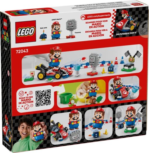 LEGO SUPER MARIO 72043 - MARIO KART: LEGO MARIO INTERATTIVO E KART STANDARD