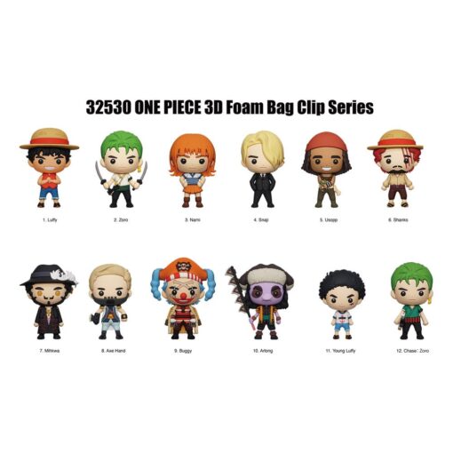 One Piece 3d Pvc Bag Clips Netflix Series 1  Con Figure Int.