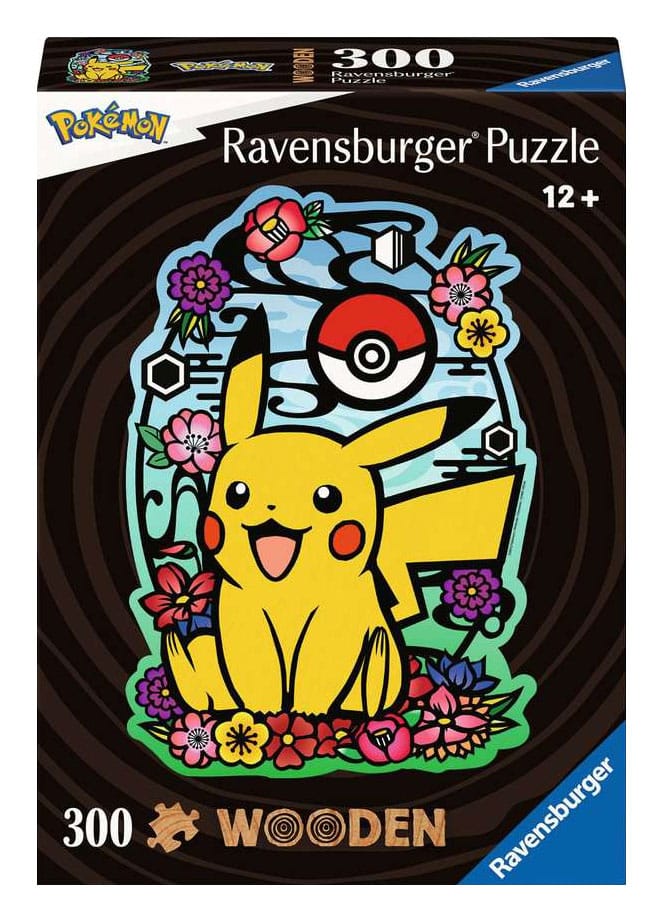 Pokémon In Legno Jigsaw Puzzle Pikachu (300 Pezzi) Ravensburger