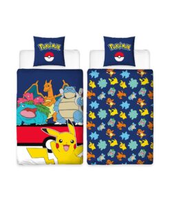 Pokemon Letto Linen Pokemon Blue 135 X 200 Cm Herding
