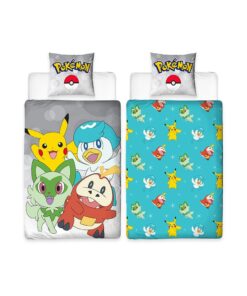 Pokemon Letto Linen Pokemon Light Blue 135 X 200 Cm Herding