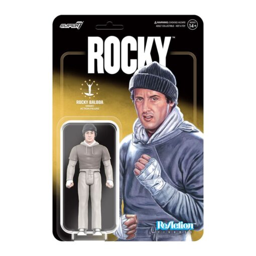 Rocky Reaction Action Figure Pvc Rocky Balboa Workout 10 Cm Super7 (Spedito in 24 ore) - immagine 2