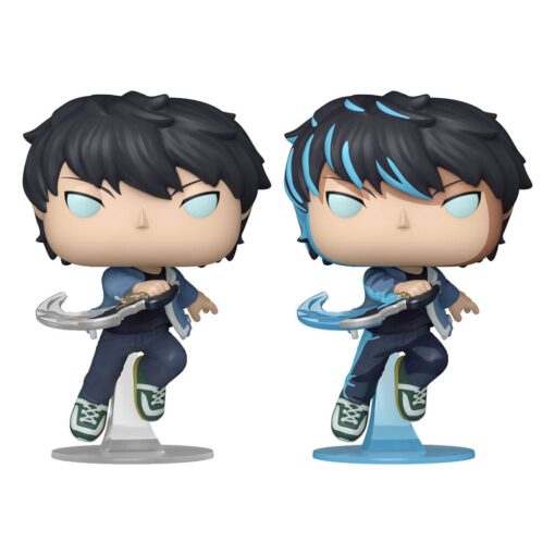 Solo Leveling Pop! Animation Vinile Figura Sung Jinwoo Con Chase 9 Cm  Funko