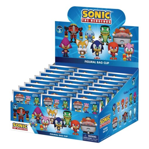 Sonic - The Hedgehog 3d Pvc Bag Clips Series 3  Con Figure Int.