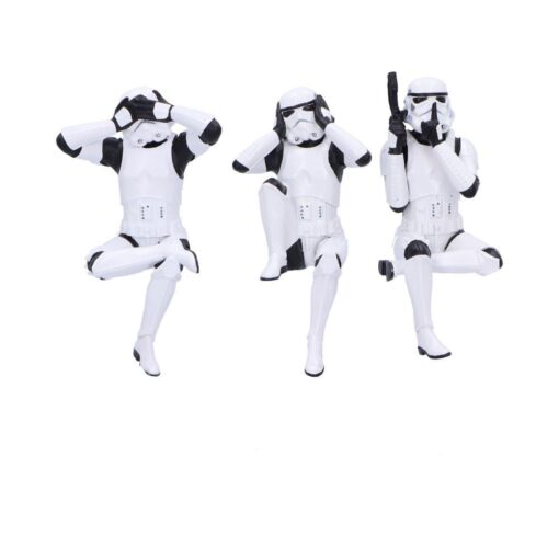 Stormtrooper Figures Three Wise Sitting Stormtroopers 11 Cm Nemesis Now