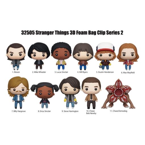 Stranger Things 3d Pvc Bag Clips  Series 2  Con Figure Int.