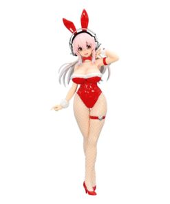 Super Sonico Bicute Bunnies Pvc Statua Red Color Ver. 30 Cm Furyu