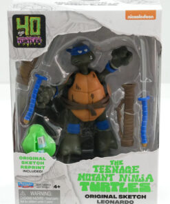 Tartarughe Ninja Leonardo Action Figures 11 Cm 40th Anniversary Boti Playmates (Spedito in 24 ore)